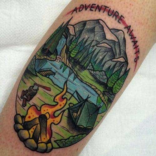 artistic-male-traditional-mountain-tattoo-ideas