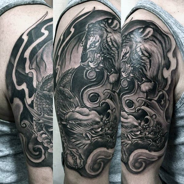 Asian Tiger Tattoo For Men