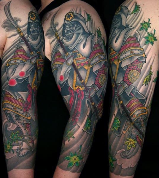 Astonishing Darth Vader Starwar Tattoo Male Sleeves