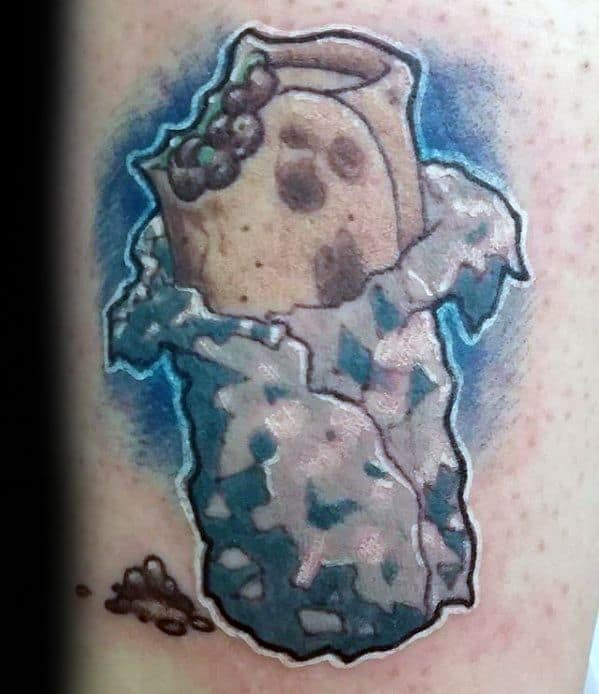 Awesome Arm Burrito Tattoos For Men