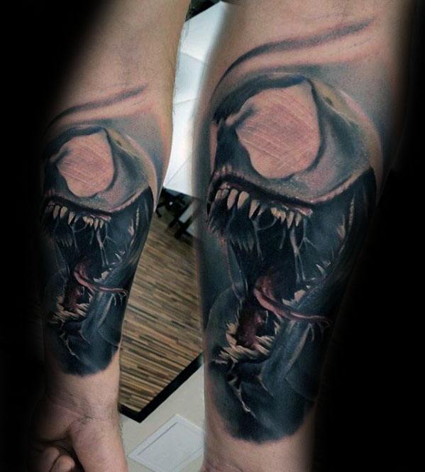 Awesome Carnage Tattoos For Men Forearm Sleeve