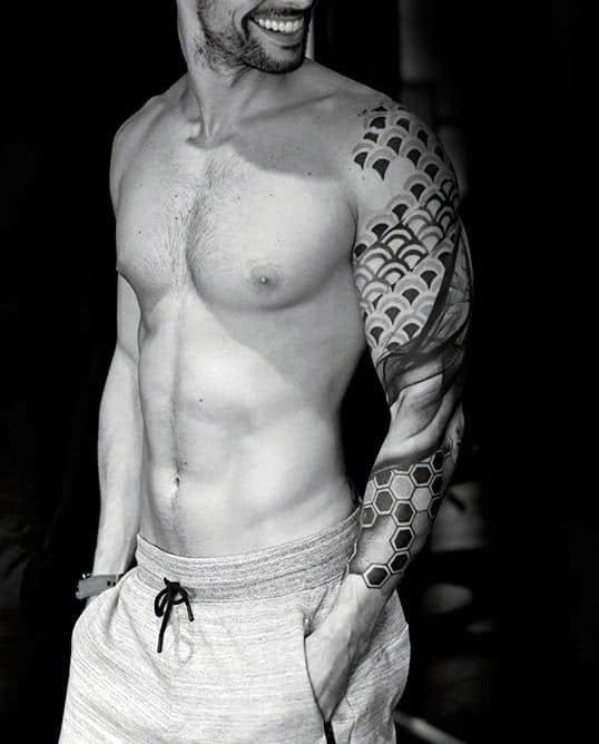 Awesome Creative Mens Full Pattern Sleeve Tattoos