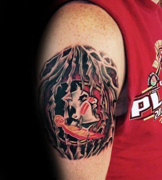 Awesome Florida State University Arm Fsu Tattoos For Men