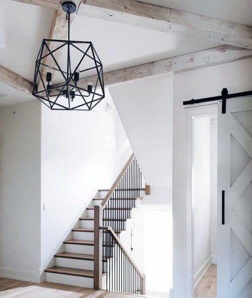 modern geometric cage lamp