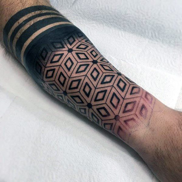 Awesome Geometric Forearm Sleeve Tattoos For Men