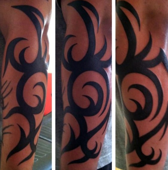 Awesome Guys Forearm Tattoos Tribal