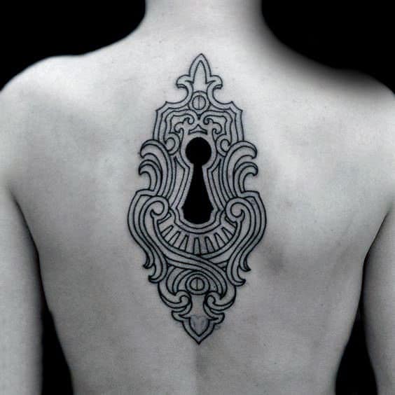 Awesome Guys Keyhole Back Tattoos