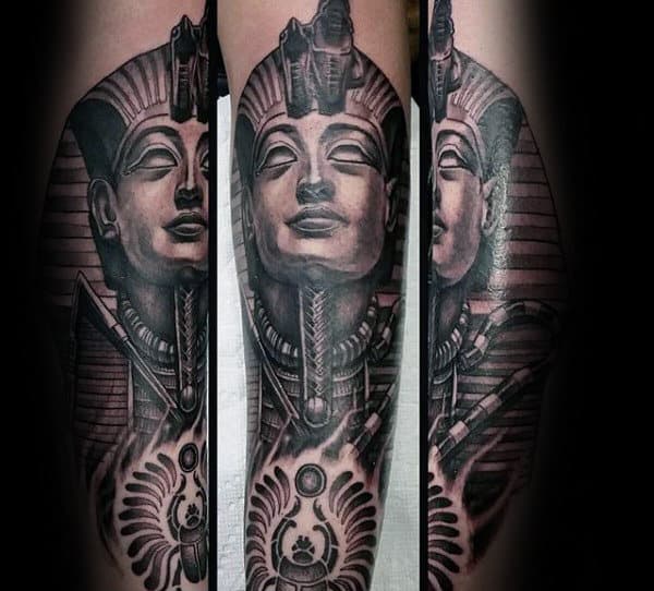 Awesome Guys King Tut Tattoo Sleeve Ideas