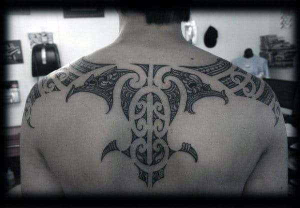 Awesome Guys Tribal Tattoos For Back
