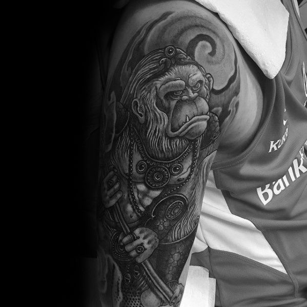 Awesome Hanuman Tattoos For Men Half Sleeve