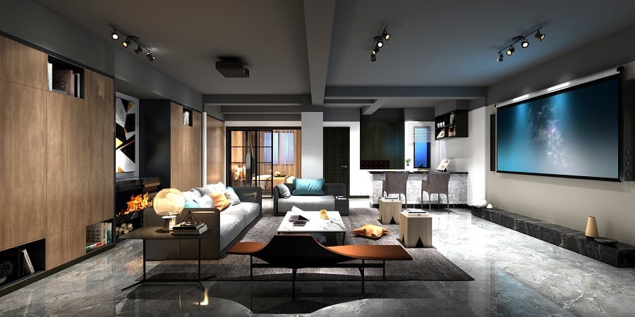 Awesome Home Theater Seating Ideas Black Couches