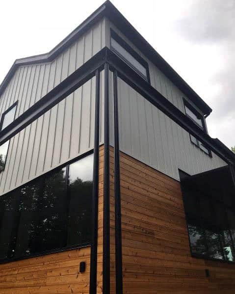 composite wood, metal, steel siding