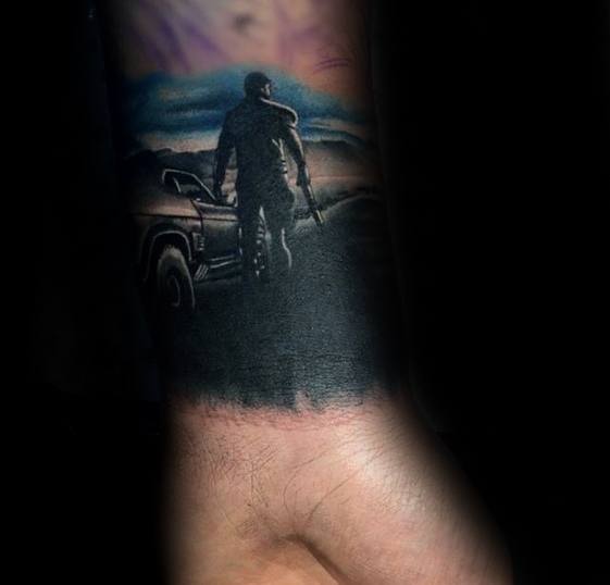 Awesome Ink Mad Max Tattoos For Men Forearm Band