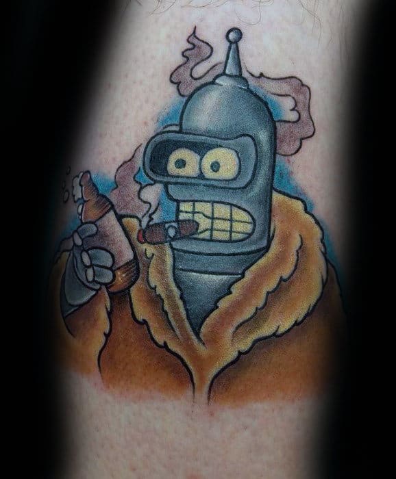 Awesome Leg Male Bender Tattoos