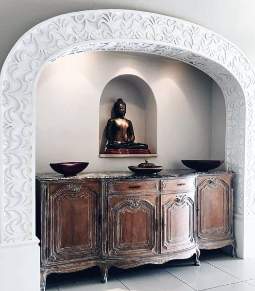 recessed wall shrine