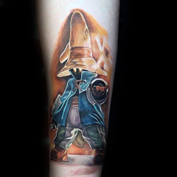awesome wrist final fantasy male tattoo ideas
