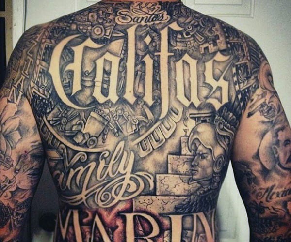 Aztec Back Tattoos For Men