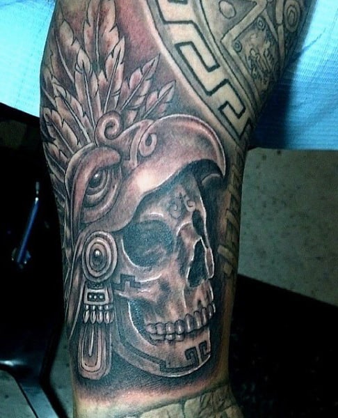 Aztec Serpent Tattoo For Males