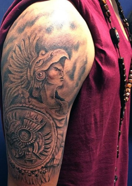 Aztec Skull Tattoos Men