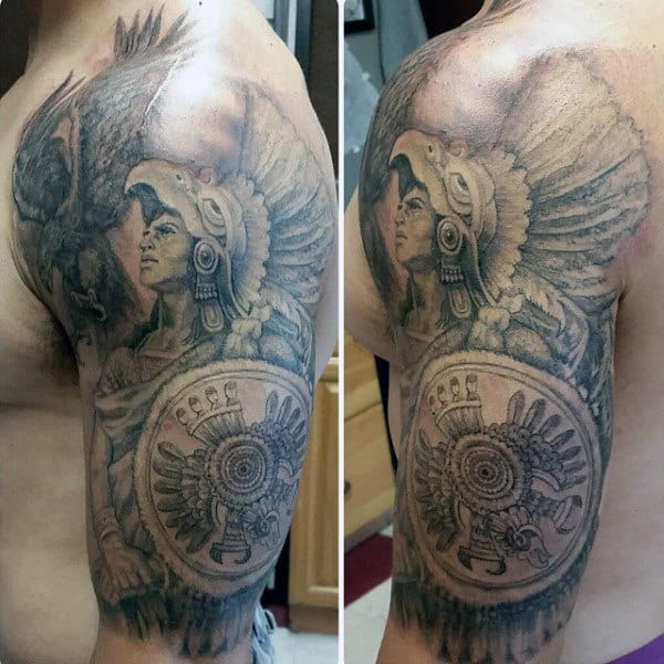 Aztec Tribal Tattoos For Men