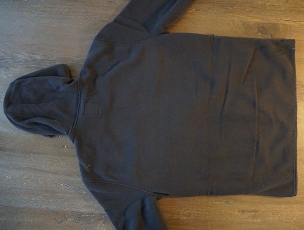 Back Black Mens Topo Designs Fleece Hoodie