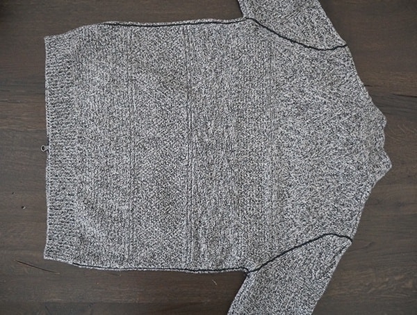 Back Chestnut Marl Kinross Cashmere Marled Cable Full Zip Cardi For Men