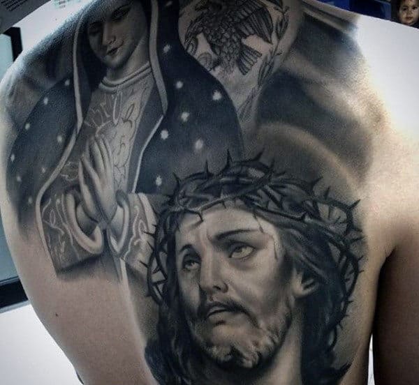 Back Cool Christian Tattoo Ideas Men
