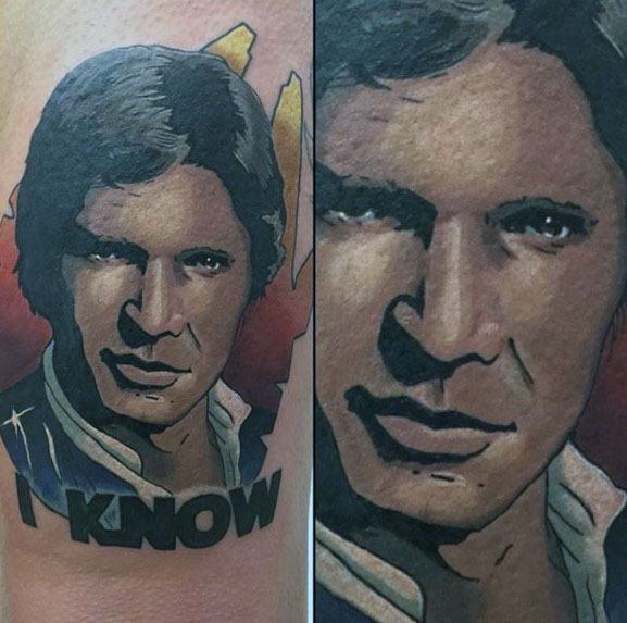 Back Han Solo Guys Tattoos