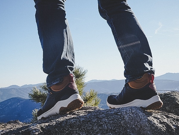 Back Heel View Review Of Arrowood 2 Mid Waterproof Hiking Boots For Men