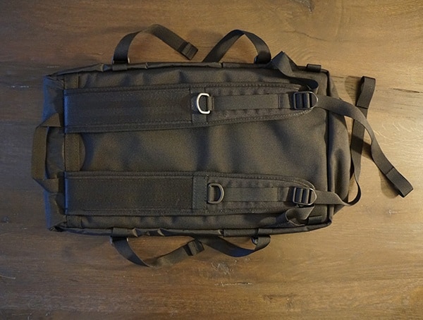 Back Mens Ballistic Black And Black Leather Topo Designs Klettersack Backpack