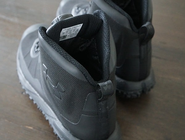 Back Of Boots Mens Under Armour Fat Fire Hiking Shoe Detail