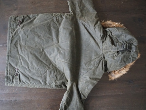 Back Of Cockpit Usa Mountain Ranger Mens Waxed Cotton Parka