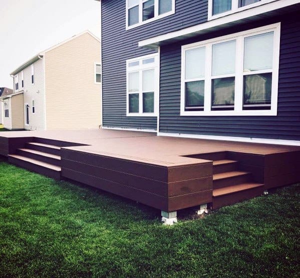 Back Of House Floating Composite Deck Ideas