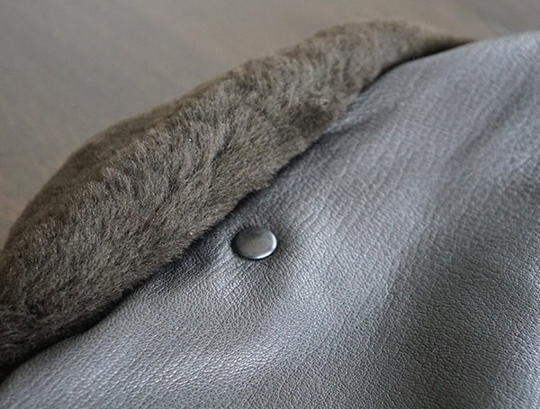 Back Of Neck Mens Cockpit Usa G 1 Flight Jacket With Removeable Mouton Shearling Genuine Fur Collar