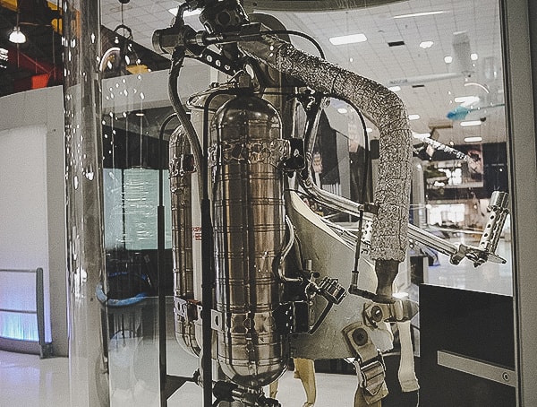Back Of Rocket Belt Jetpack At Wings Over The Rockies In Colorado
