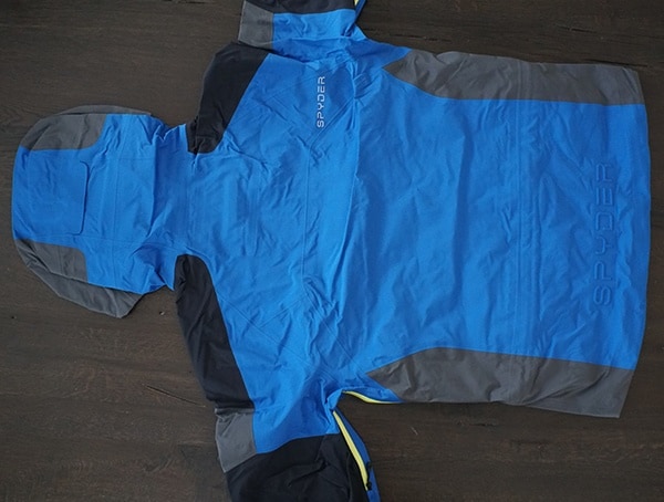 Back Spyder Ski Eiger Gtx Shell Jacket For Men