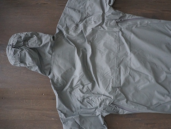 Back View Grey Beyond Clothing K6 Arx Rain Jackets For Men