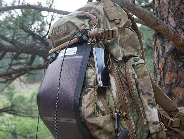 Backpack Mounted 5 Watt Portable Solar Panel Sunsoaker