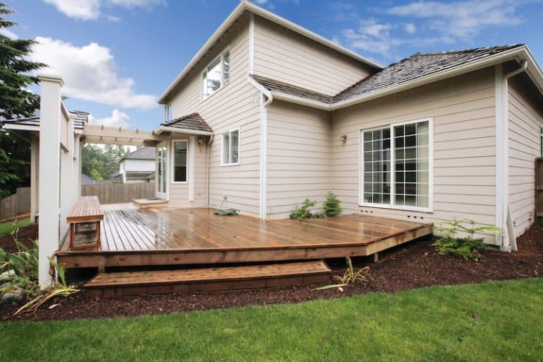 backyard wood deck