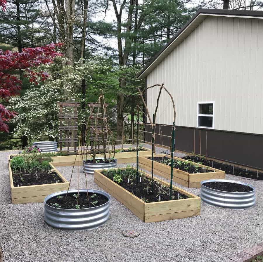 backyard farm raised garden beds