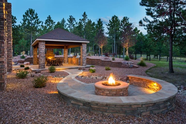 fire pit backyard