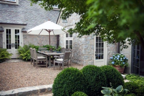 outdoor dining bistro area 