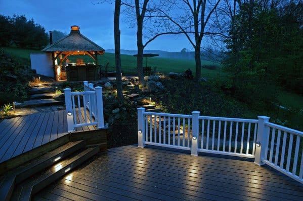 Backyard Idea Inspiration Deck Lighting Designs