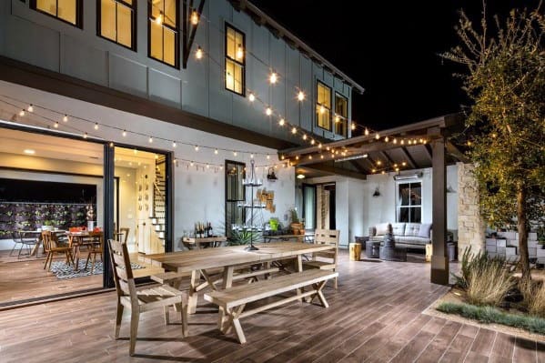 Backyard Ideas For Patio Deck String Light