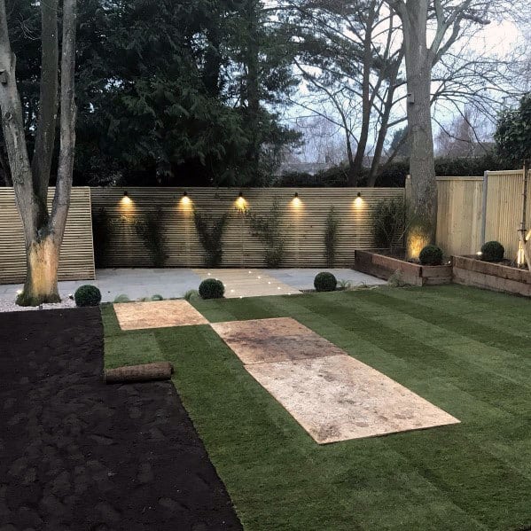 Backyard Modern Wood Fence Design Ideas