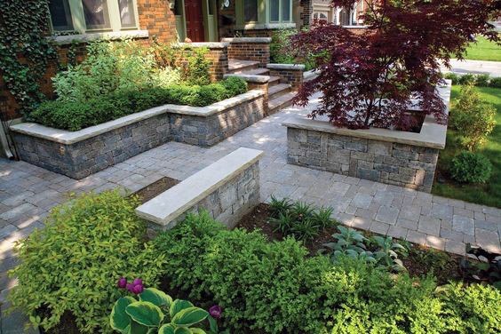 retaining wall paths