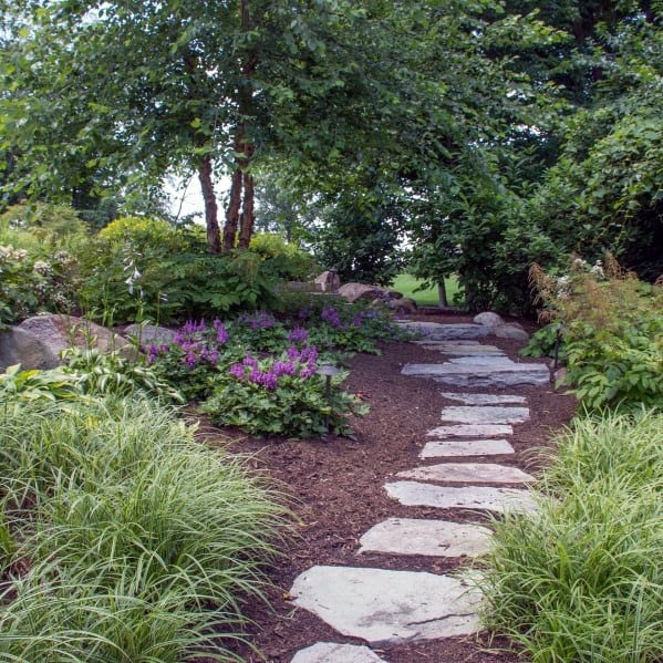 Backyard Path Stone Walkway Design Inspiration
