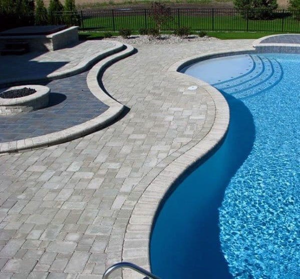 freeform paver patio
