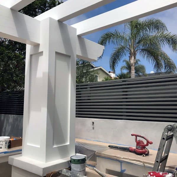 half-wall screen fence