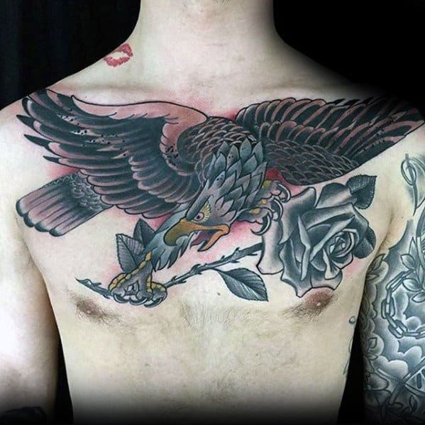 Badass Eagle Male Tattoos